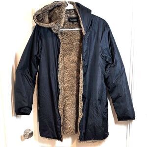 Valuker Down Jacket With Faux Fur Lining Men's M